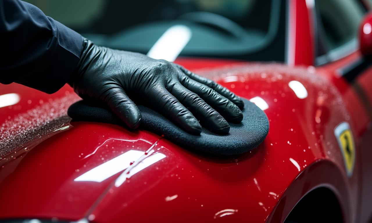 Luxury detailing process in Rome